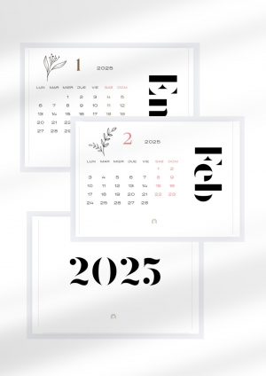 Tarjetas calendario 2025