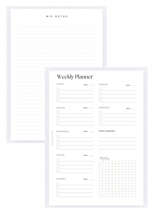 insert - weekly planner