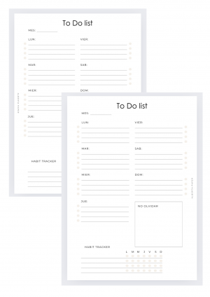Insert - To Do list SIN portada